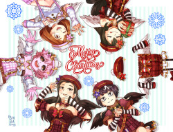 bnha-bitch: Happy Holidays!!!   ❄❄  ⛄    ⛄     Please enjoy the class A girls in Christmas Aquors outfits ;) 