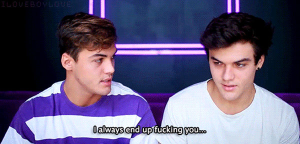 makeugosplat:  It Just Slipped In…Ethan Dolan often asks his brother Grayson to