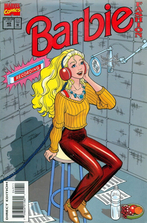 elemental-ocean-chaos:comicbookcovers:Amanda Conner Barbie comic book covers@shrimponit