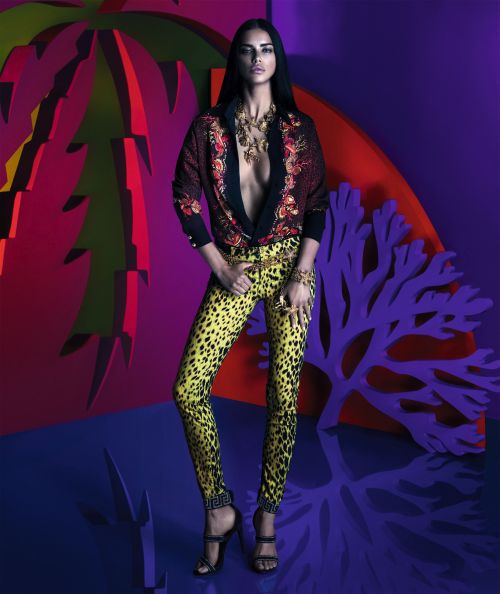 fashionalistick: VERSACE x RIACHUELO 2014 limited edition collection Adriana Lima by Mert and Marcus