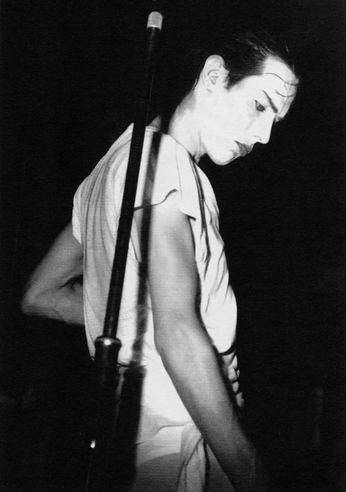 sordidsights:1979 - Peter Murphy performing with Bauhaus, photographed by Graham Bentley