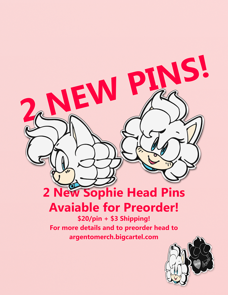 edgeargento:  2 New Sophie Pins Now Available For Preorder!!Hello dead tumblr! I