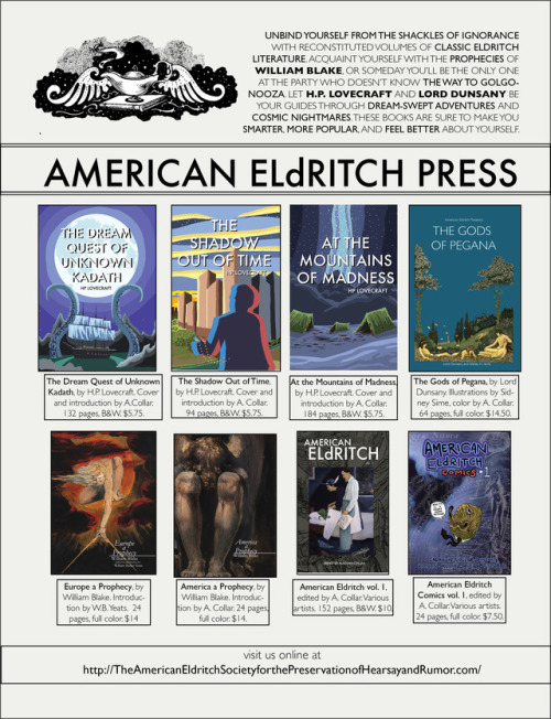 Classifieds and back-pages for American Eldritch 02: Deus ex Gothica. 