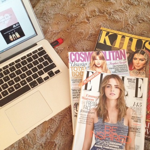 I have a lot of reading to do. @elleuk @cosmopolitanuk @khushmag #ellefeminism #cosmo #cosmopolianuk