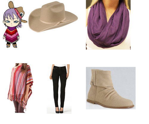 &ldquo;For Jamie&rsquo;s outfit~ You&rsquo;ll need a tan cowboy hat, a dark purple infin