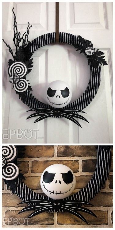 DIY Jack Skellington Nightmare Before Christmas WreathMake this DIY Jack Skellington Christmas Wreat