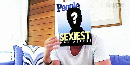 duskyhuedladysatan:stevenrogered:Chris Hemsworth is revealed as People’s Sexiest Man Alive for 2014!