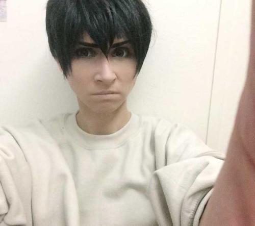 a friend challenged me to impro kageyama grumpy is not a natural state for my face