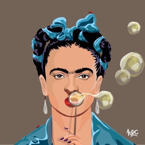 simplemente-fridakahlo:Frida by Hugo Cataldo