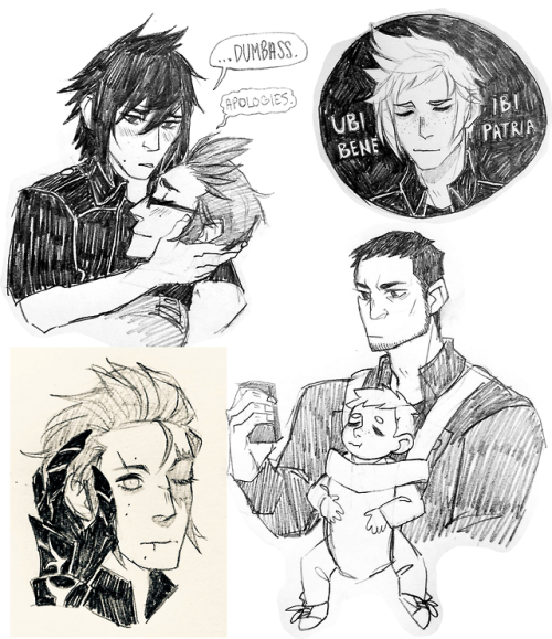 snail-drop:Ardyn + doodles from a local ffxv draw meetup and twitter requests!who else is ready to d