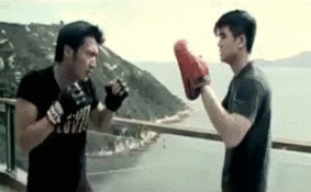 gutsanduppercuts:  Andy On, Philip Ng and Nicholas Tse Wing Chun training.