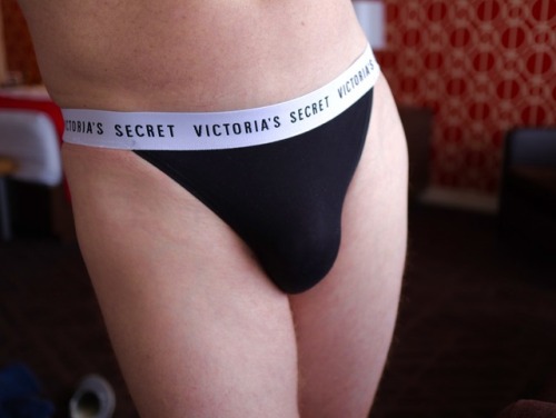 Black VS stretch cotton hi cut bikini. Very comfy and practical panties.