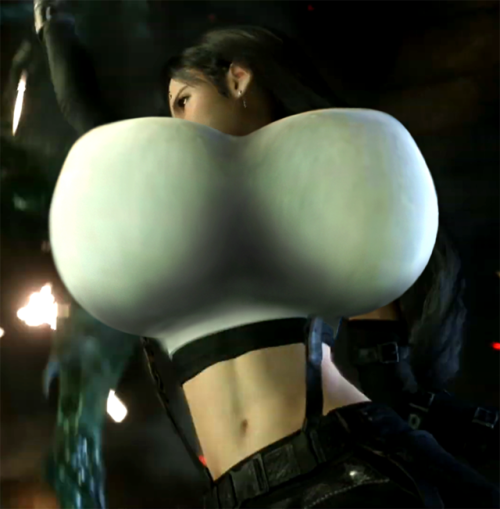 realthiccerwaifus:Mega busty Tifa