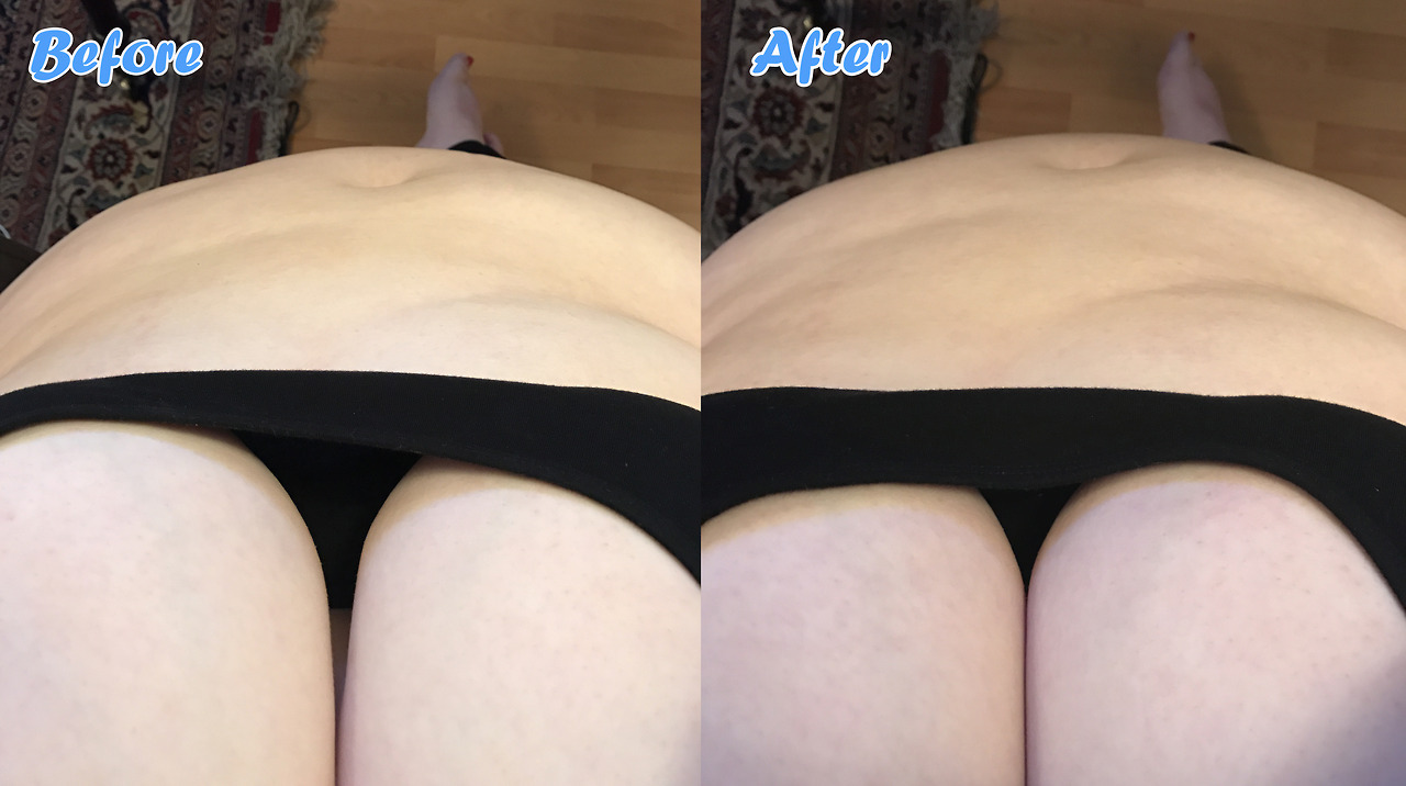 porcelainbbw:I’m so fat that it’s hard to see how stuffed my stomach is under