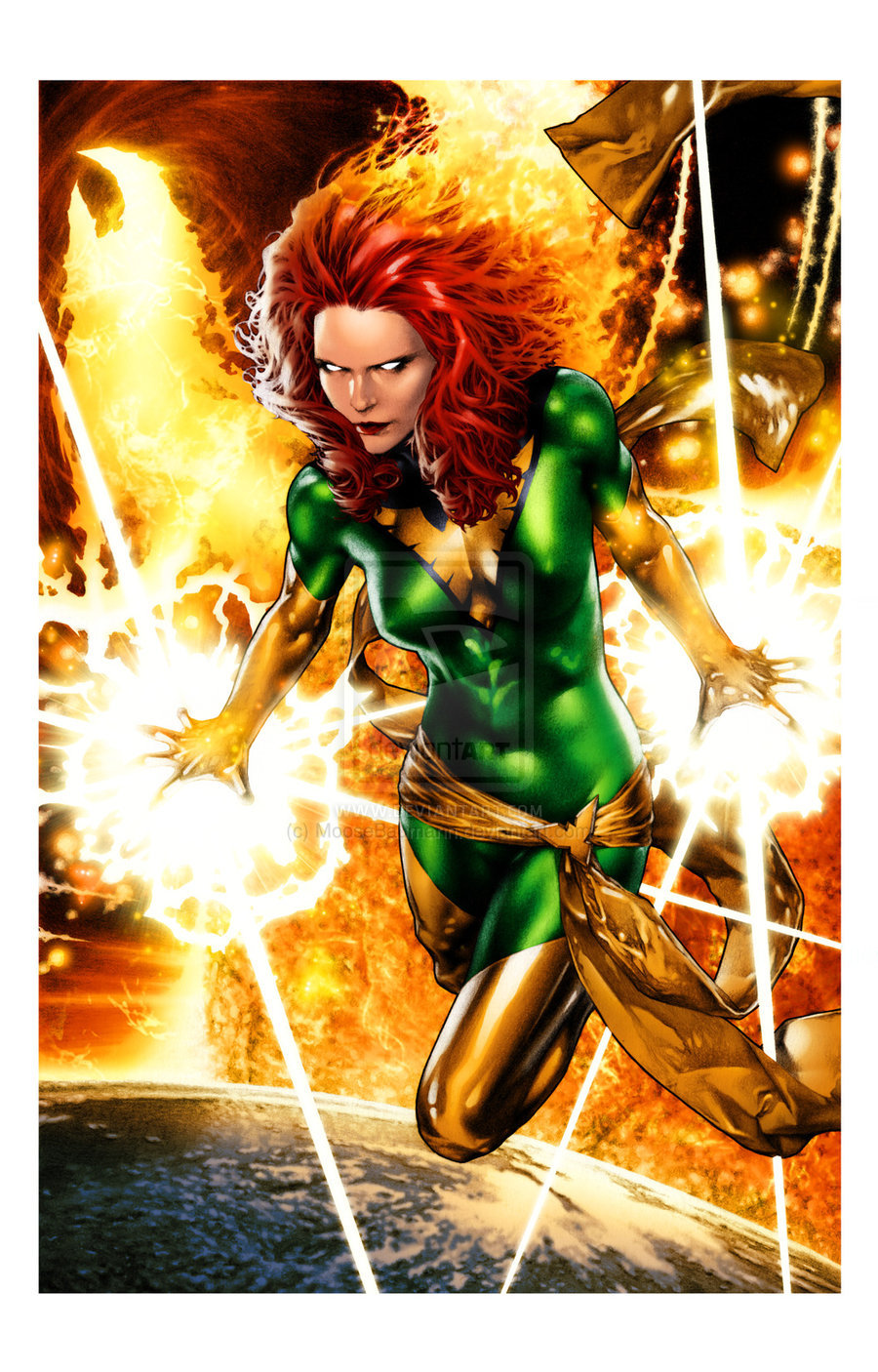 lordtimeblogposts:  Jean Grey; Emma Frost; Psylocke, Scarlet Witch and Dagger; Art