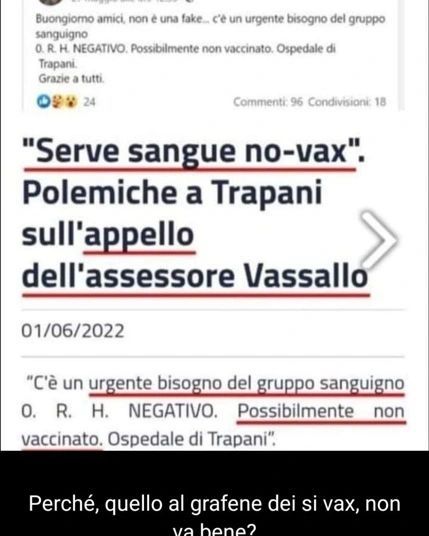 #Twitter Lo affermò la dottoressa @Silvana_demari in tempi non sospetti che avrebbero chiesto il nostro sangue incontaminato
https://www.instagram.com/p/CeVMgaMopglmhho7ccFg6cinh42SUEm1q1Etac0/?igshid=NGJjMDIxMWI=