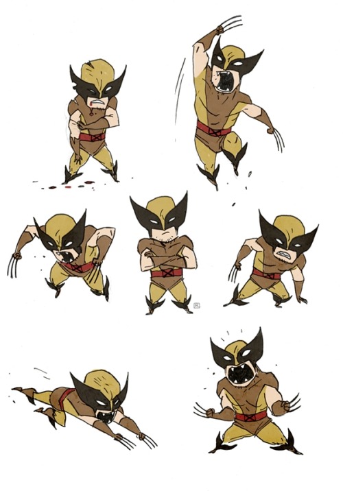 jedavu:   Adorable Mini Versions Of Superheros And Super-Villains by Canada-based illustrator and an