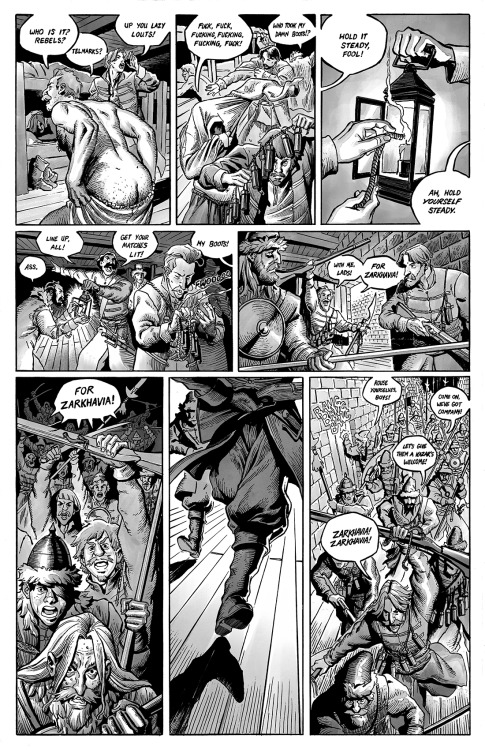 dimitracomics:Dimitra and the Silver Mask, Prologue: Page 46Just some nationalistic nonsense.Hope y’
