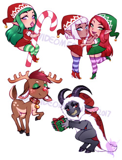 chainedusagi: hey guys! my christmas stickers are out! plus you get like 20% off on all my other stickers as well! hope you like them &lt;3  https://www.etsy.com/shop/Audiovideomeow?section_id=22189837 