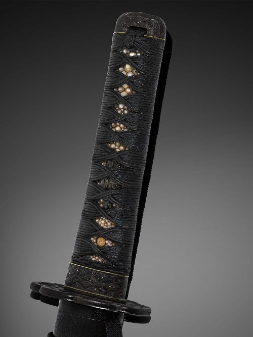 art-of-swords:Wakizashi Sword with SayaDated: circa 1845Culture: JapaneseMeasurements: overall lengt
