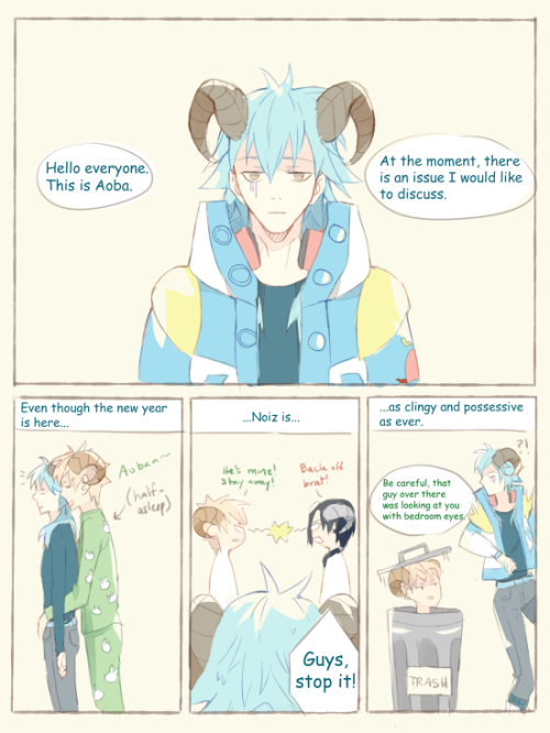 ryuucae:  …Because that way, I know he’ll always be there for meSuper late contribution to the New Year lmaaoooo. note that everyone has ram horns due to it being the Year of the Ram! my first shot making a comic…could’ve gone better tbh /lays
