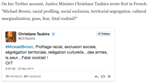 theblackdream:stubbytuna:residentgoodgirl:About the French Minister of Justice, Christiane Taubira:F