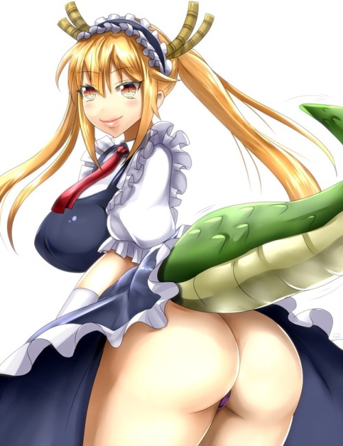 lewdanimenonsense: Cute lil’ dragon maid~! Sources 1, 2, 3, 4, 5  my waifu <3 <3 <3