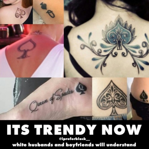 Get your Spade tattoos ladies