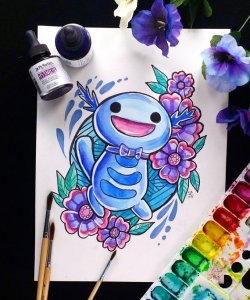 retrogamingblog:  Pokemon Watercolor Paintings