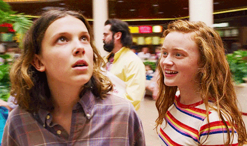 katyazhuravlik:Max &amp; Eleven in Stranger Things 3There’s more to life than stupid boys, you know.