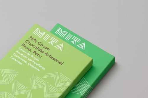 Moniker SF designed these irresistible chocolate bars using line-inspired graphics and vibrant hues.