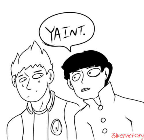 silvervictory: I like to think if Mob ever used a meme, he’d be too intense about it for some 