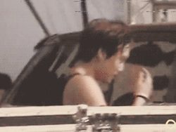 blondejongin:   jongin checking himself out in the reflection and then slowly killing