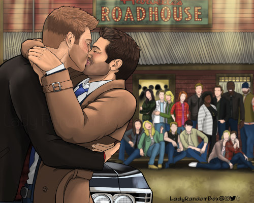 Finally got a S15.20 “fix-it” piece done! The true reunion we/Dean and Cas deserved. Whe