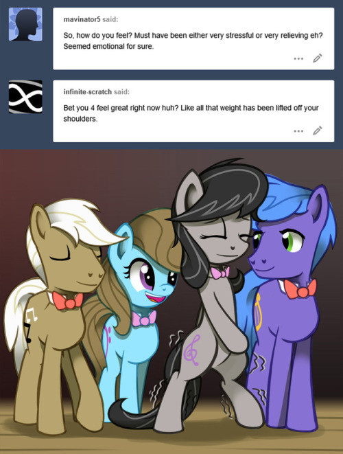 Porn photo ask-canterlot-musicians: Could just float