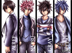 jxlight:Fairy Tail Boys in Casual Clothes