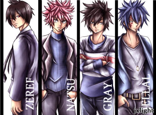 jxlight:Fairy Tail Boys in Casual Clothes adult photos