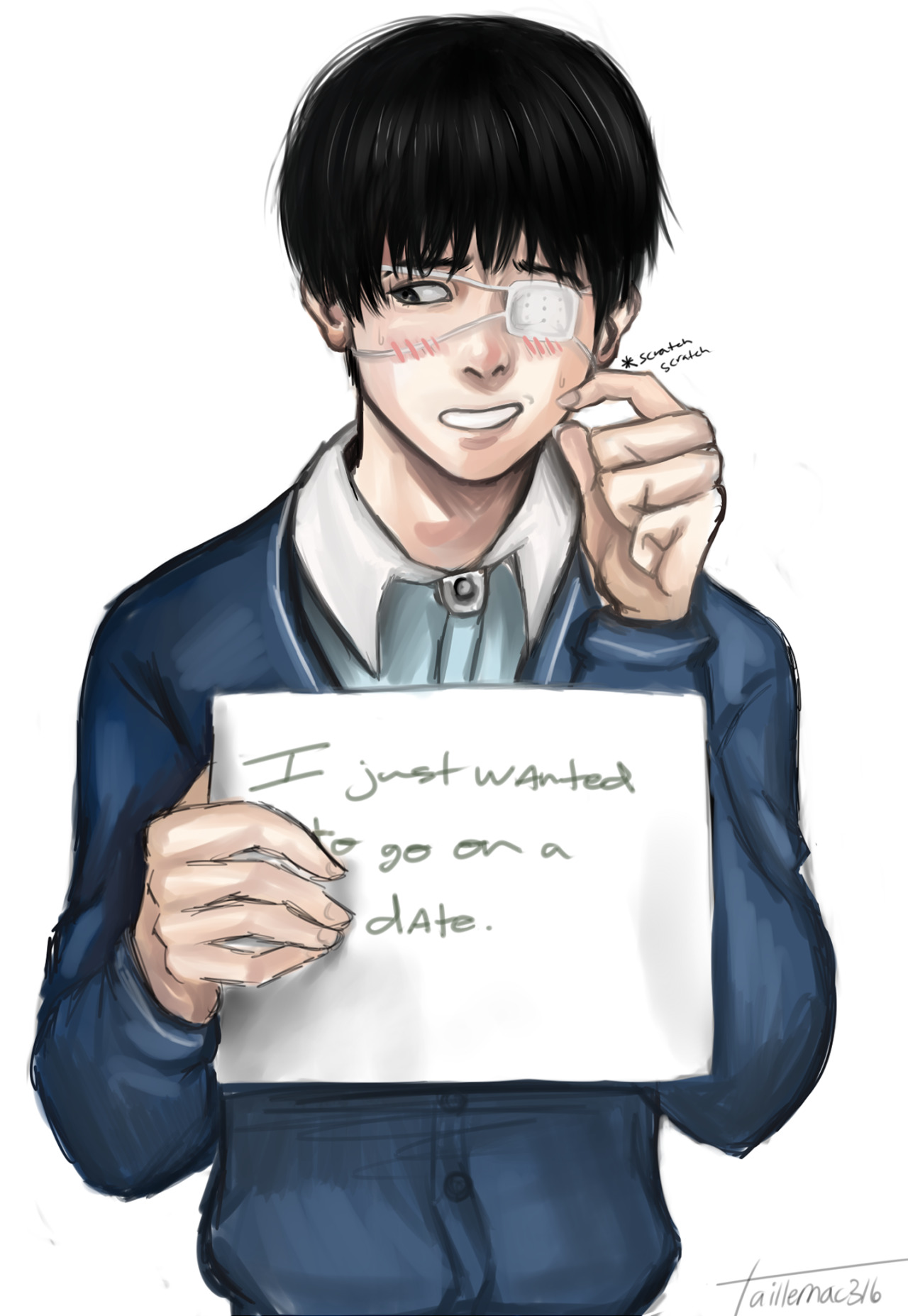 blankslate-chalkoutline:  aillemac316: Kaneki, your motive isn’t profound enough,
