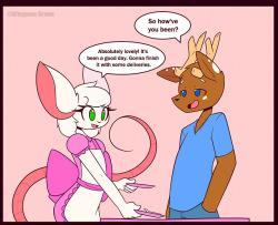 whygena-draws: A lot of people are kind of afraid of Salem. But not Reggie. He’s too friendly. I’ve started putting this comic on Smackjeeves so that the comic is easier to view. Check it out at the link below [Reggie’s Bakery] [(Support me) Patreon]