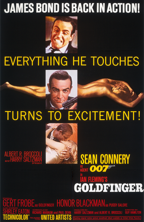 connerys:POSTERS FOR JAMES BOND FILMS STARRINGSEAN CONNERY:Dr. No (1962) dir. Terence YoungFrom Russ