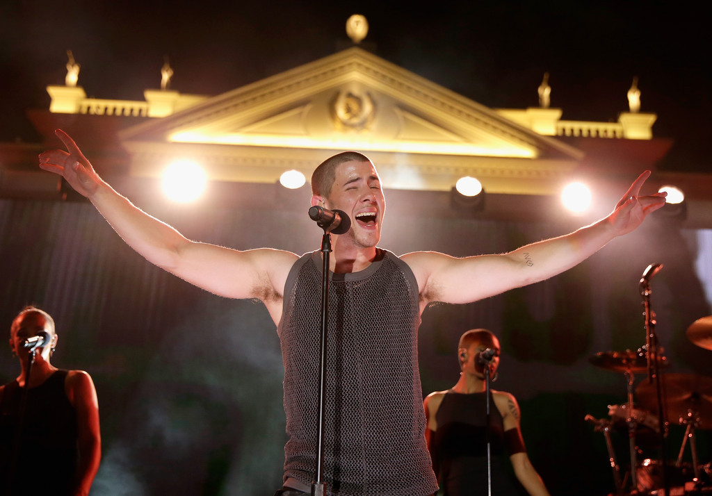jobrosnews:  Nick Jonas performs onstage during The iHeartRadio Summer Pool Party