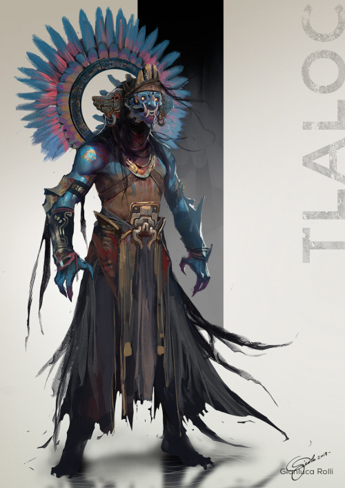 madcat-world:TLALOC Age of Pantheons (Design) and (Illustration) - Gianluca Rolli