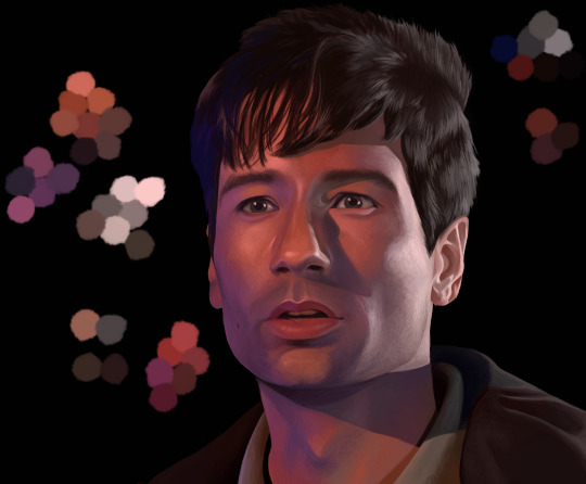 ashling-draws:Another x-files colour study, this time featuring Mulder! This one