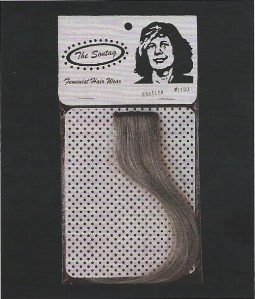 lesbianartandartists:Paige Gratland, The Sontag: Feminist Hair Piece, 2004-2005