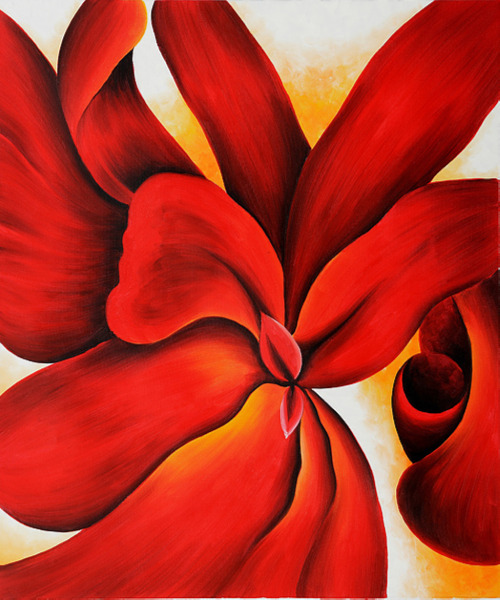 georgia-o-keeffe:Red Cannas, Georgia O'Keeffe