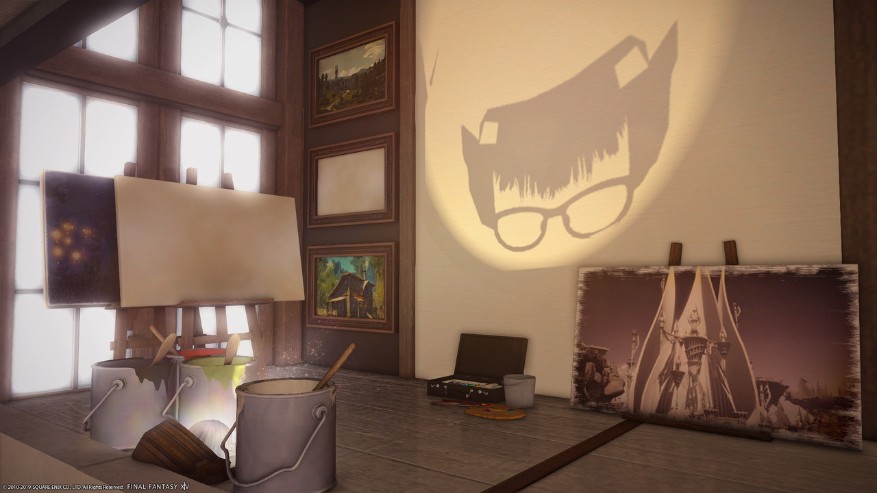 An art studio. I made custom shadow art, a daybed... - Ashen Bride's Housing