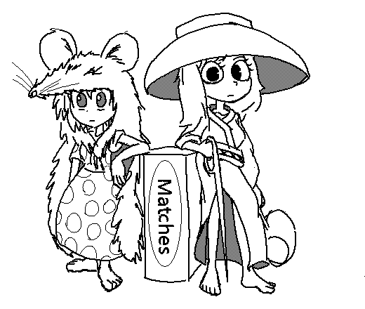 Aurora and  Shinmyoumaru Sukuna.