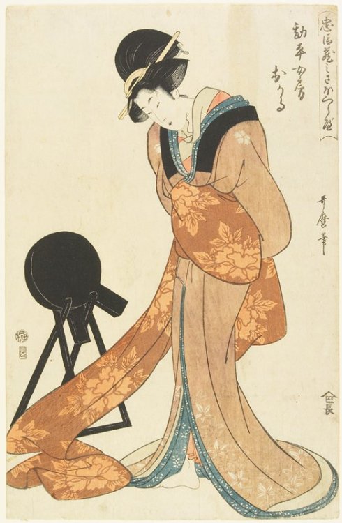 mia-japanese-korean: Kanpei’s Wife Okaru, Kitagawa Utamaro, 1806, 1st month, Minneapolis Insti