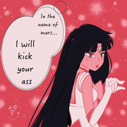 saeun: sailor mars in #2 requested by timeywimeyisonmyside