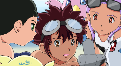 digi-egg:  夏休み by Izabella